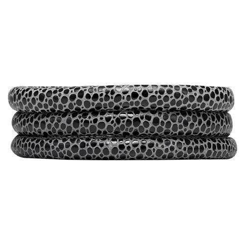 Image of Christina Collect Kalveskind lædersnor flot grå/sort mønster , model 601-30Stoneblack